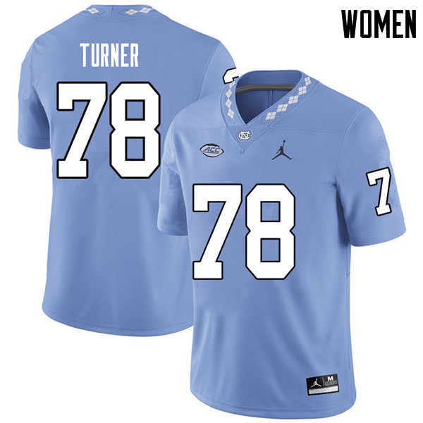Jordan Brand Women #78 Landon Turner North Carolina Tar Heels College Football Jerseys Sale-Carolina